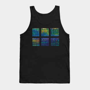 Liminal Space Blue Abstraction through 6 windows Tank Top
